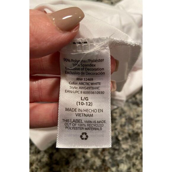 Youth long sleeve white athletic top - Picture 5 of 5